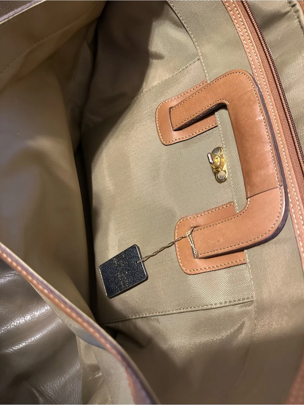 Pierre Cardin Vintage Nylon Leather Briefcase Travel Tote Shoulder Bag Unisex